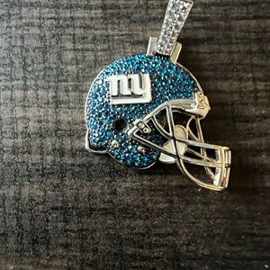 NY Giants Team Logo Charms. One is a helmet and the other is the team logo.
